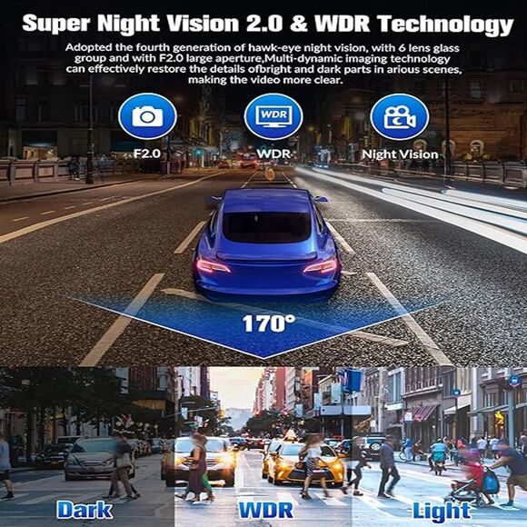 3 Cameras Vehicle Blackbox DVR Full HD 1080 recorder new in box - Picture 5 of 7